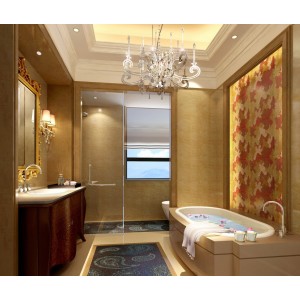 Furniture 3D Popular Bathroom Furniture Set Luxury 